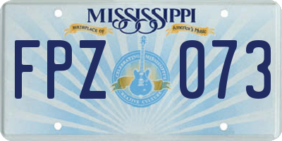 MS license plate FPZ073
