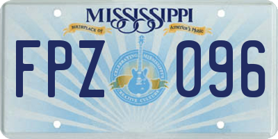 MS license plate FPZ096