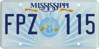 MS license plate FPZ115