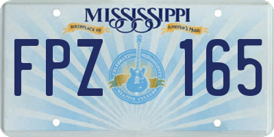 MS license plate FPZ165