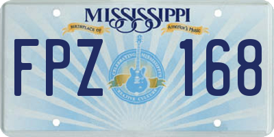 MS license plate FPZ168
