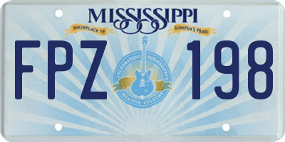 MS license plate FPZ198