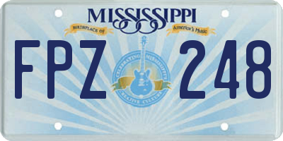 MS license plate FPZ248