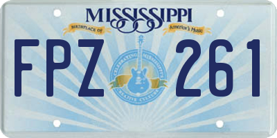 MS license plate FPZ261