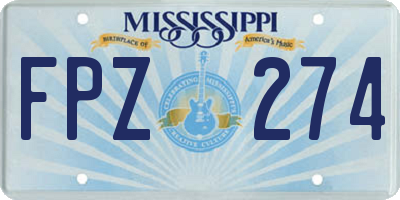 MS license plate FPZ274