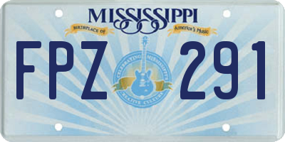MS license plate FPZ291