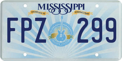 MS license plate FPZ299