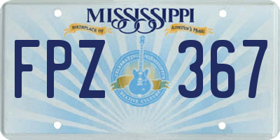 MS license plate FPZ367