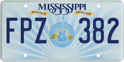 MS license plate FPZ382