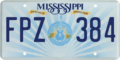 MS license plate FPZ384