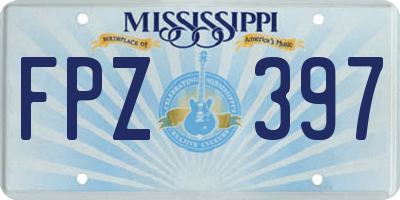 MS license plate FPZ397
