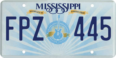 MS license plate FPZ445
