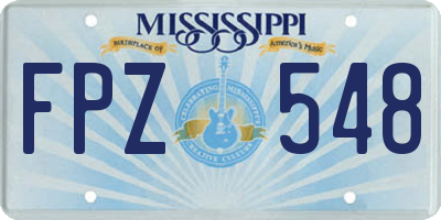 MS license plate FPZ548