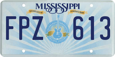 MS license plate FPZ613
