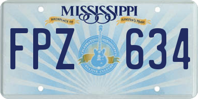 MS license plate FPZ634