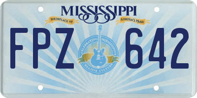 MS license plate FPZ642