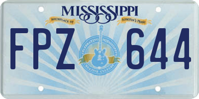 MS license plate FPZ644