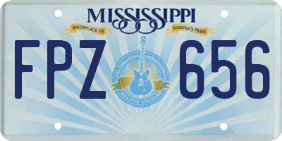 MS license plate FPZ656