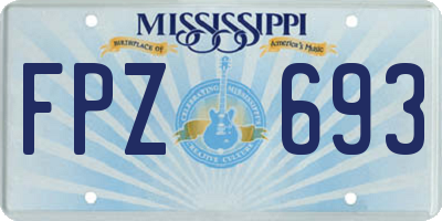 MS license plate FPZ693