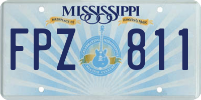 MS license plate FPZ811