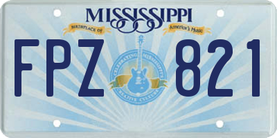 MS license plate FPZ821