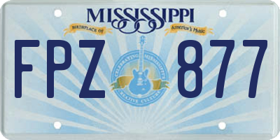 MS license plate FPZ877