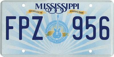 MS license plate FPZ956