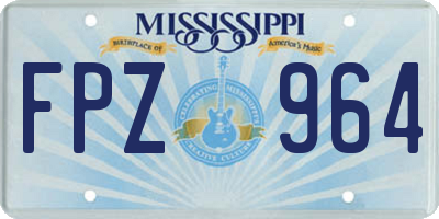 MS license plate FPZ964