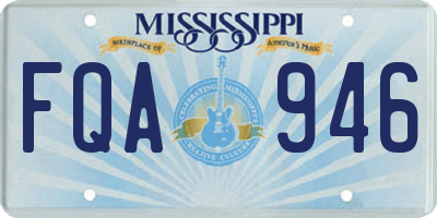 MS license plate FQA946