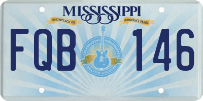 MS license plate FQB146