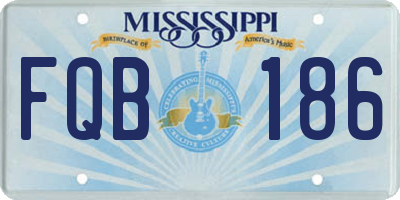 MS license plate FQB186