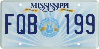MS license plate FQB199