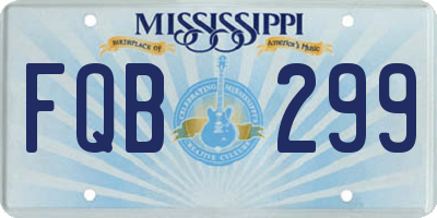 MS license plate FQB299