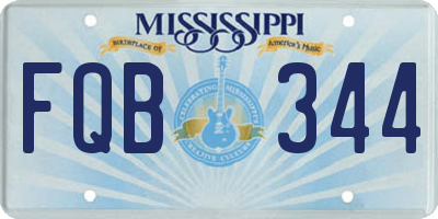 MS license plate FQB344