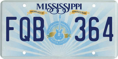 MS license plate FQB364