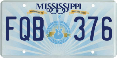 MS license plate FQB376