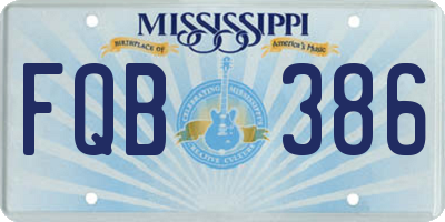 MS license plate FQB386