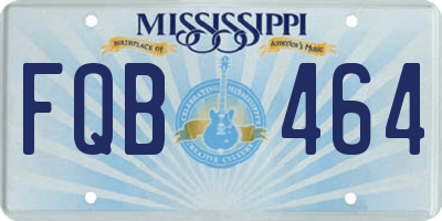 MS license plate FQB464