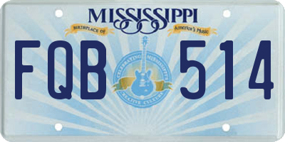MS license plate FQB514