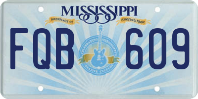 MS license plate FQB609