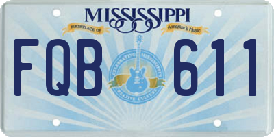 MS license plate FQB611