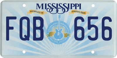 MS license plate FQB656