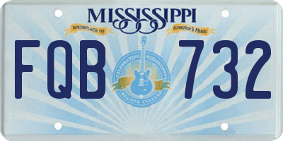 MS license plate FQB732