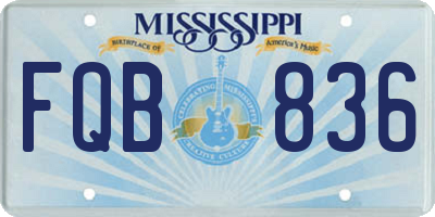 MS license plate FQB836