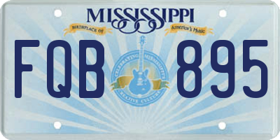 MS license plate FQB895