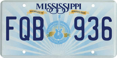 MS license plate FQB936