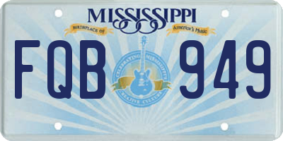 MS license plate FQB949