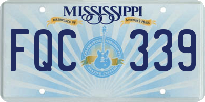 MS license plate FQC339