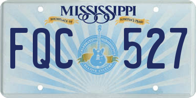 MS license plate FQC527