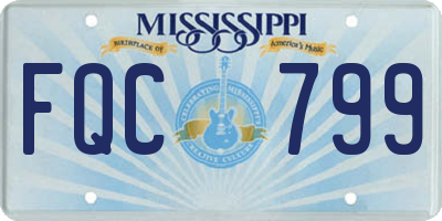 MS license plate FQC799